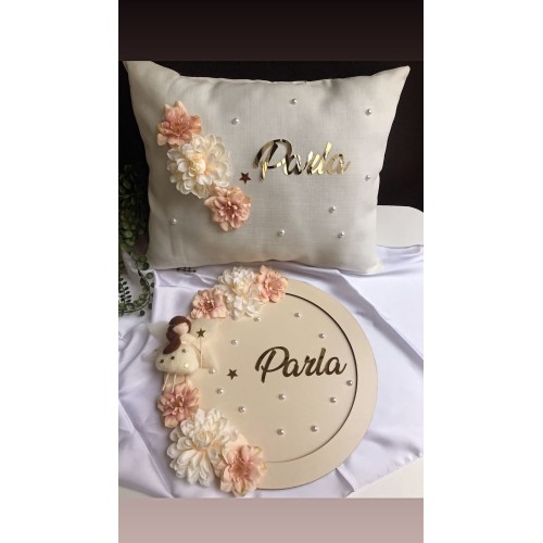 Takı Yastığı ve Kapı Süsü 2li Set