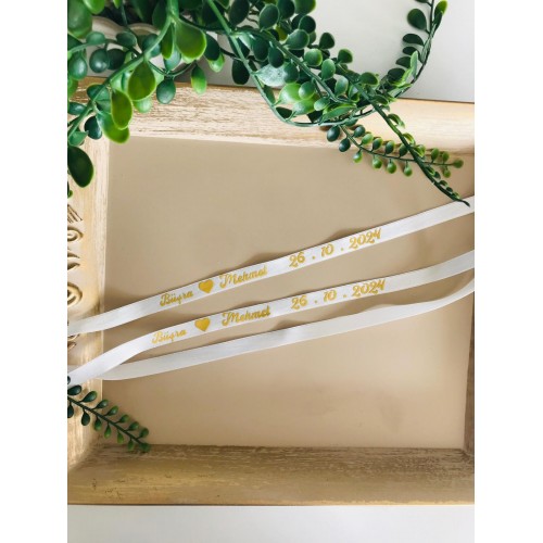 Baskılı Kişiye Özel Söz ve Nişan Kurdelesi