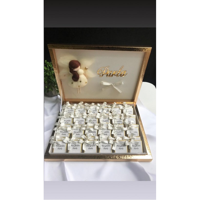 Bebek Çikolatası Keçe Bebekli  (48 adet)