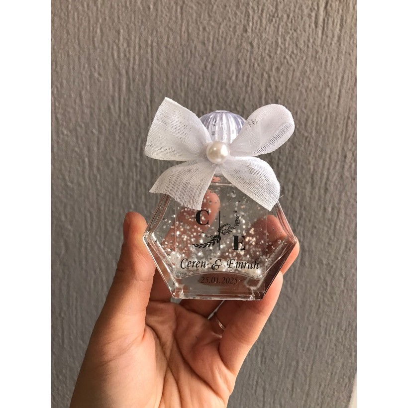 Simli İncili Kolonya Şişesi – Söz Nişan Düğün Kına ve Doğum Hediyelikleri