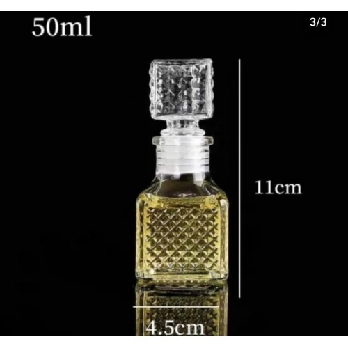 Kristal Detaylı Cam Şişe Kolonyalık – Söz, Nişan, Nikah & Kına İçin Zarif Hediyelik