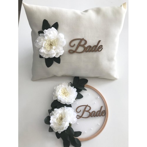 Kapi Süsü ve Taki Yastiği 2 li Set Model 2