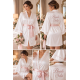 Bride Pudra Biyeli Kişiye Özel Nakışlı Gelin Sabahlığı – Saten Bride Sabahlık