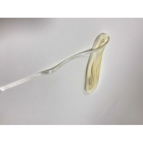 1 cm saten kurdele krem