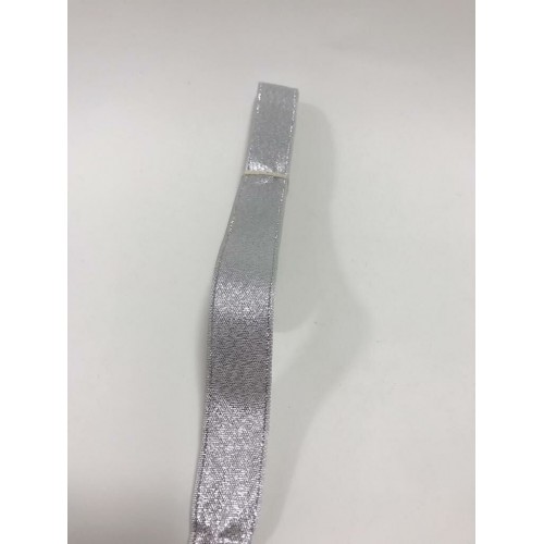 2 cm saten kurdele gri simli
