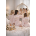 Pembe Nedime Sabahlığı – Saten Bride Team Sabahlık – Kişiye Özel İsim Baskılı Gelin Nedime Hazırlık Sabahlığı